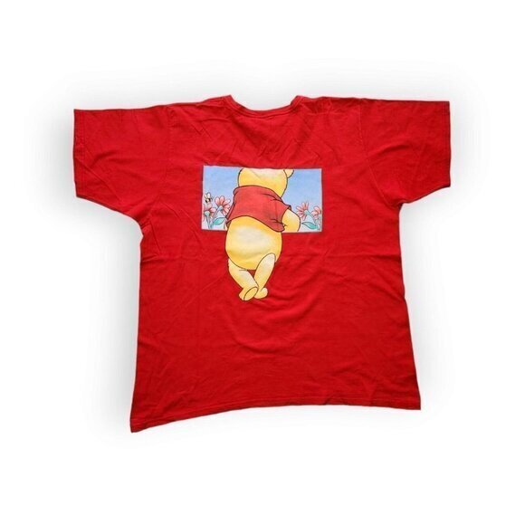 Vintage Winnie the Pooh Double Sided V Neck Disney T Shirt Womens 2X 22W / 24W - Picture 2 of 8